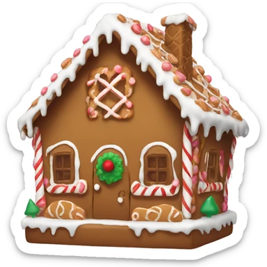 gingerbread house sticker