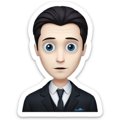 Victor Van Dort from Corpse Bride  head sticker