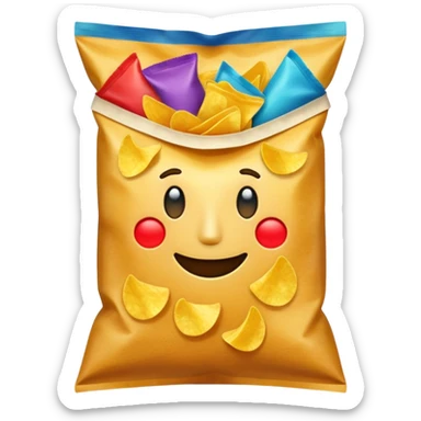 paquet de chips faceless sticker