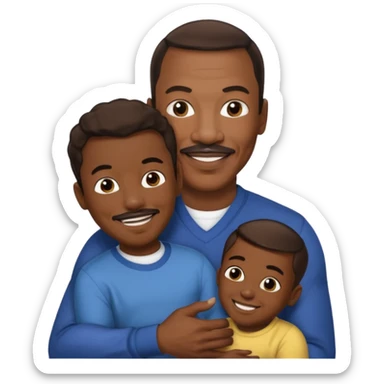 Eddie Murphy holding his Son sticker