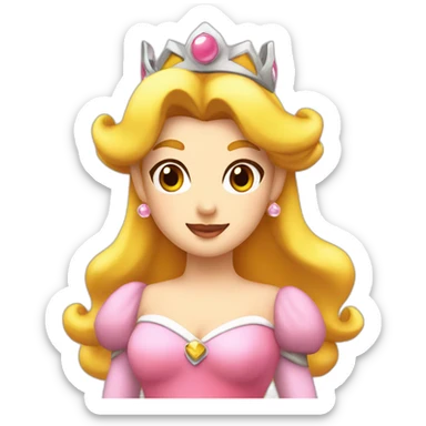 princess peach sticker
