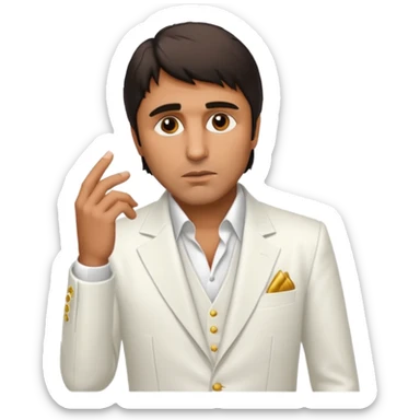 tony montana con su sicatris sticker