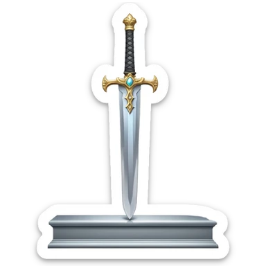legendry sword on a showcase   sticker