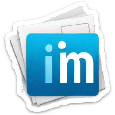 linkedin logo sticker