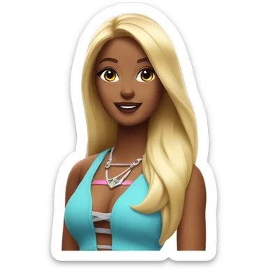 malibu barbie energy sticker