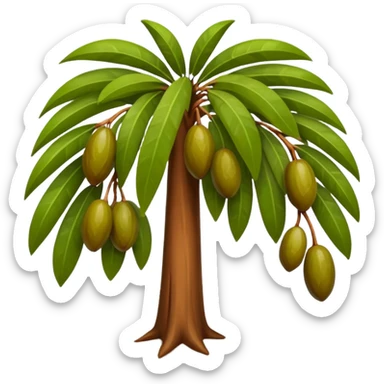 Dates tree sticker