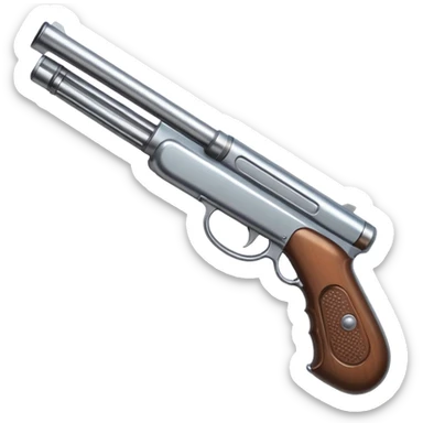 metal shotgun sticker