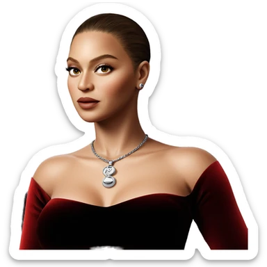 realistic portrait of a girl sticker