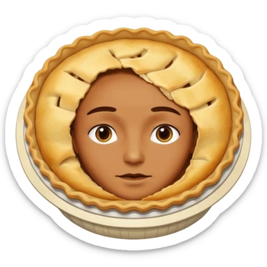 a federal passenger changing into a pie sticker