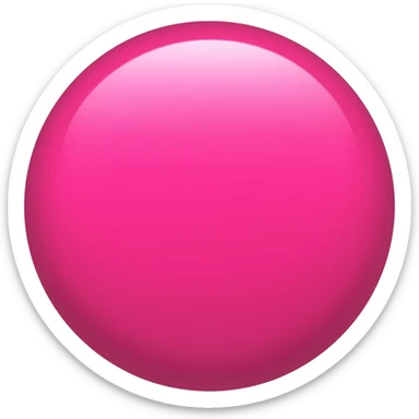 pink circle sticker