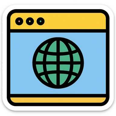 browser icon sticker