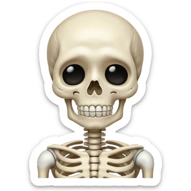 Squelette qui pleure sticker