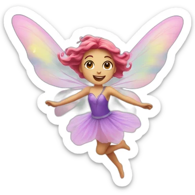 Fairy flying sticker
