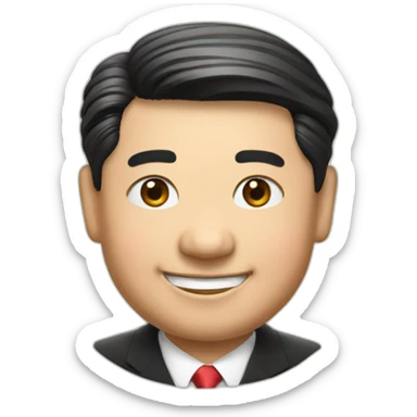 Smile president Xi sticker