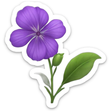Purple flower sticker