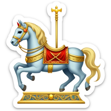 Tarot Card with the chariot on it  sticker