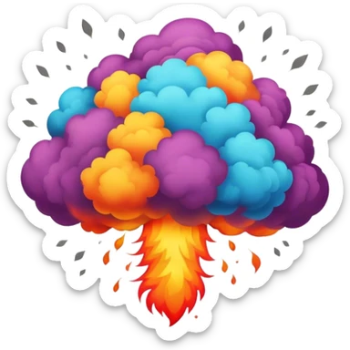 explosion  sticker
