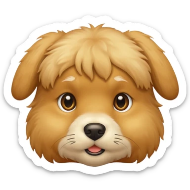 Golden Baby puppy face 🐶 sticker