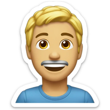 Un puño pegando al aire sticker