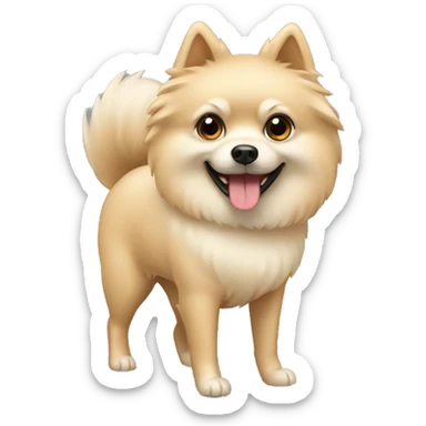Beige Spitz sticker