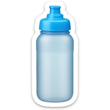 blue water bottle sticker