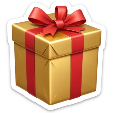 christmas present sticker