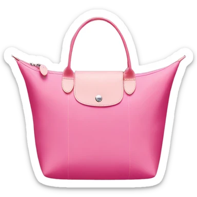 Pink longchamp tote bag sticker