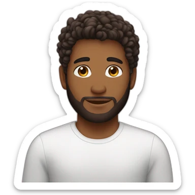 My boyfriend braun hair sticker