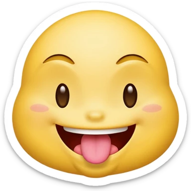 winking face with tongue out sticker