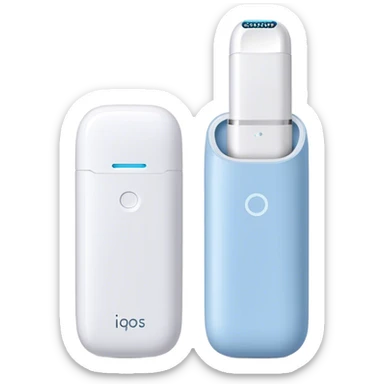 Pack of iqos in baby blue sticker