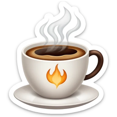 Good morning coffee sticker