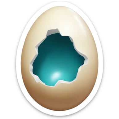 Eagle egg sticker