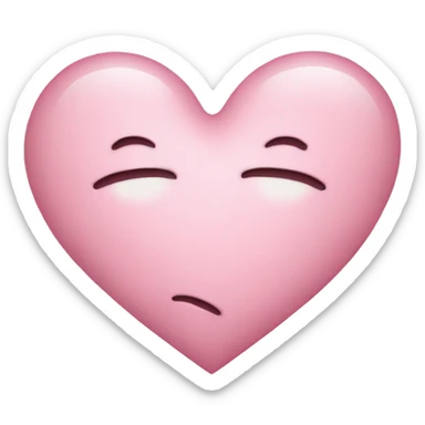 Light pink heart sticker