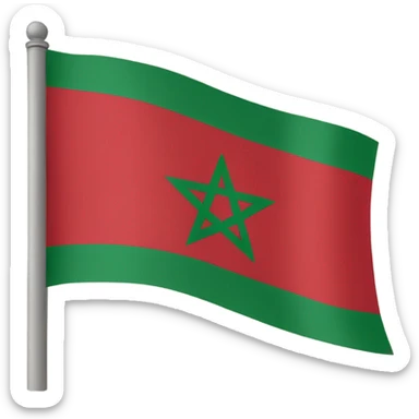 The flag of the Riffian region of Morocco sticker