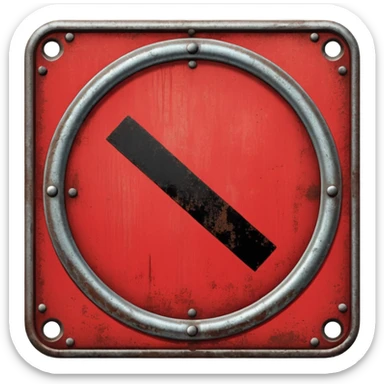 no entry sign sticker