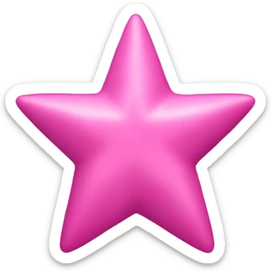 Pink star emoji sticker