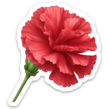 red carnation flower emoji ios sticker