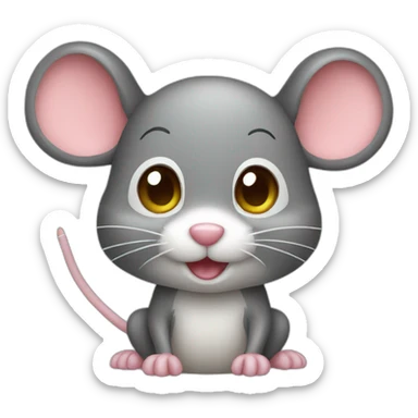 a cute mouse sticker