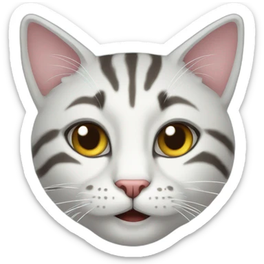 viagem na neve  com gato sticker