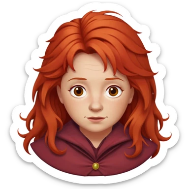 molly weasley, hair is a bit messy sticker