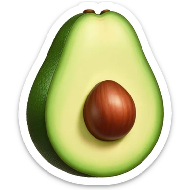 Avocado with big lips  sticker
