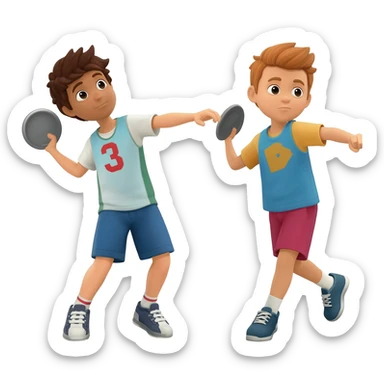 Boys shot put sticker