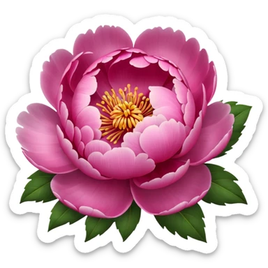 peony flower  sticker