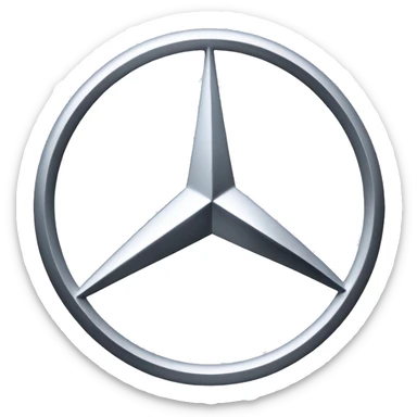 Mercedes benz logo sticker