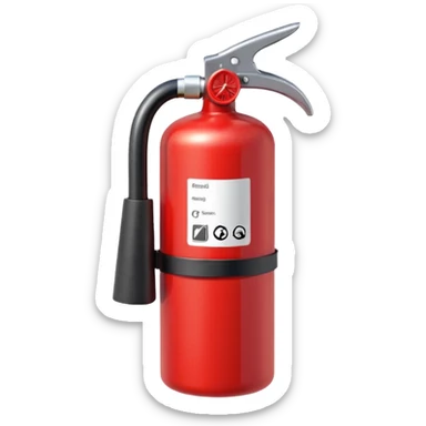 Fire extinguisher sticker