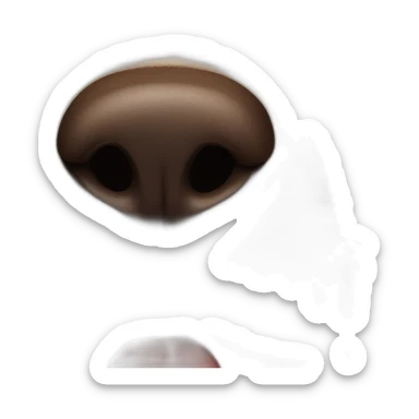 big dog nose sticker