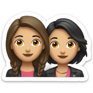 lesbian russian and latina couple sticker