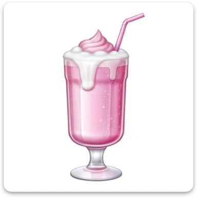 sabrina carpenter glittery pink drink with cold foam sticker