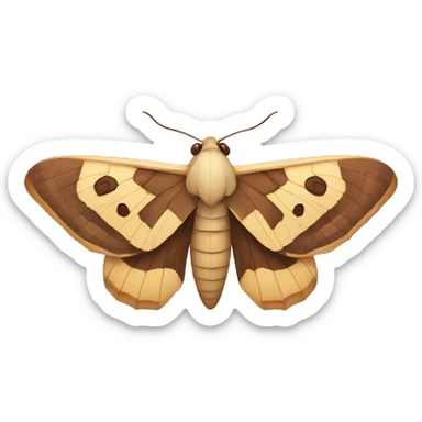 Moth sticker