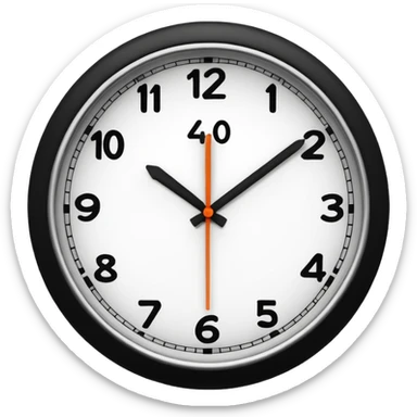 Clock that says 4:00 am sticker